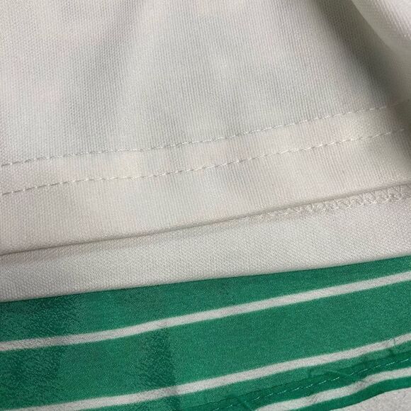 PINK OWL‎ Women’s Dress Green & White Fit & Flare Size Large Sleeveless - Picture 7 of 9